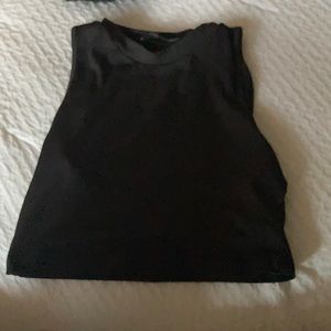 Ribbed Cropped small tank aesthetic